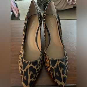 Calvin Klein leopard pumps